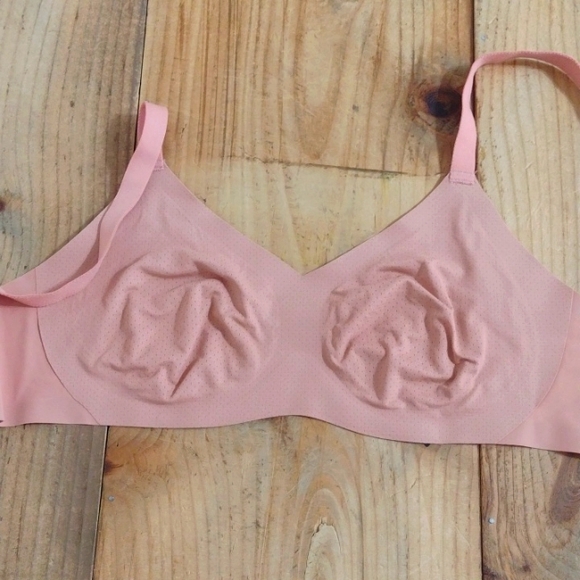 Knix Pink Wireless Non Padded V-neck Bra Size 2 or 36A - Picture 5 of 8